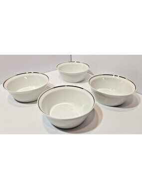 Rosenthal Studio Line Hans Theo Bauman Berlin Platinum Fruit/Dessert Bowls Set 4